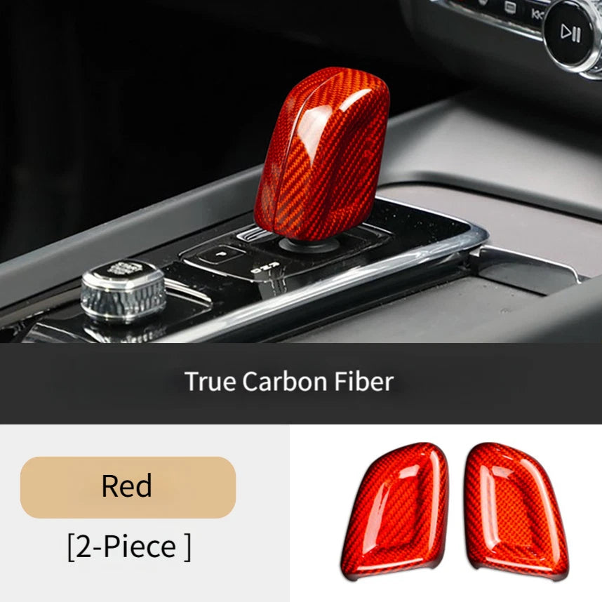 Carbon Fiber Shift Knob Cover for Volvo XC60 (2022–2026)