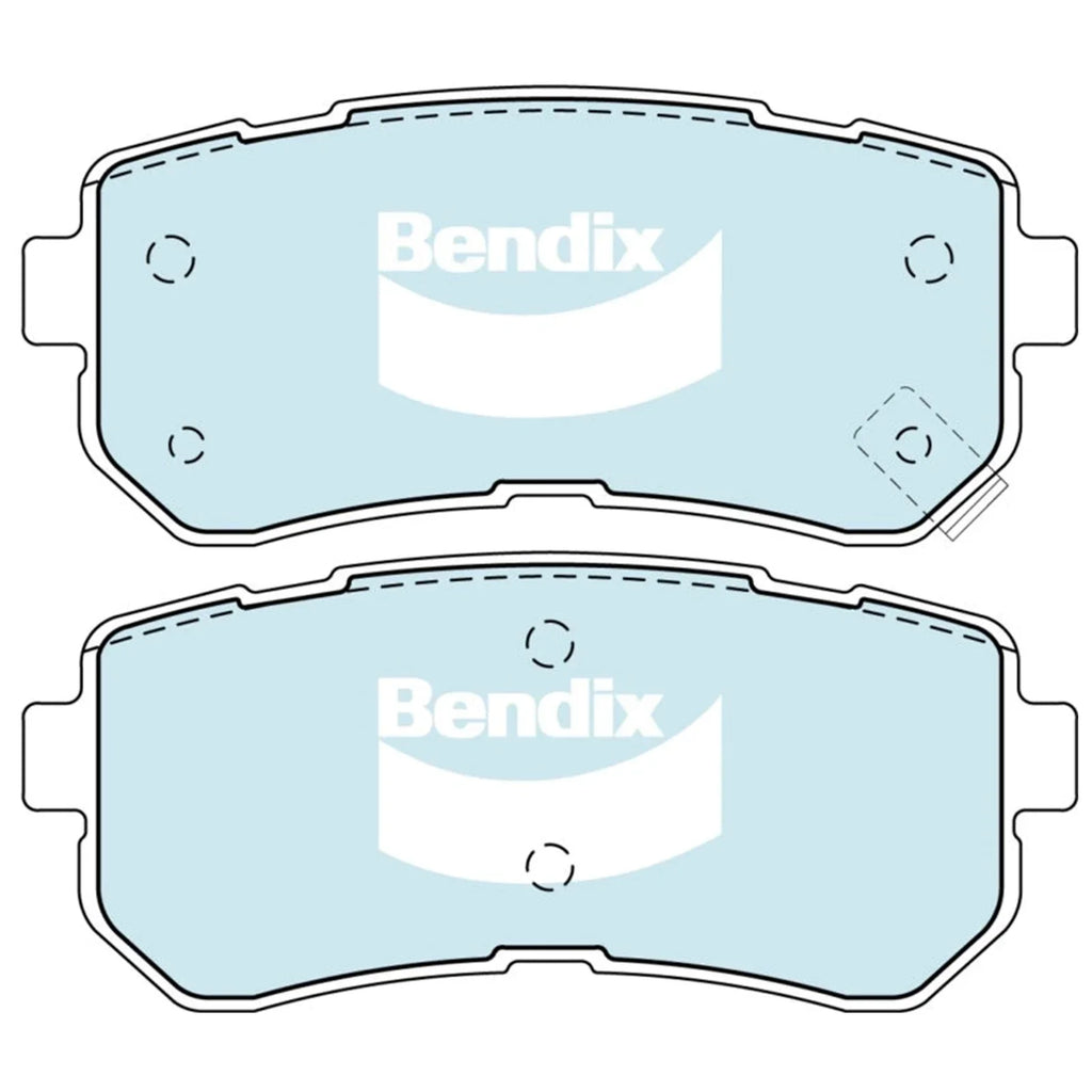 Rear Disc Brake Pads Set for Kia Picanto (2011 - 2017)