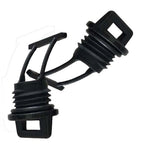 2X Black Nylon Drain Stoppers for Kayak Drain Ports (Watercraft Equipment)