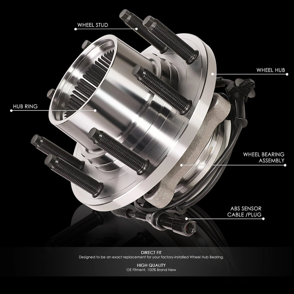 Set of 2 Wheel Bearing Hubs for Ford F250 F350 Super Duty Excursion (2003–2005)