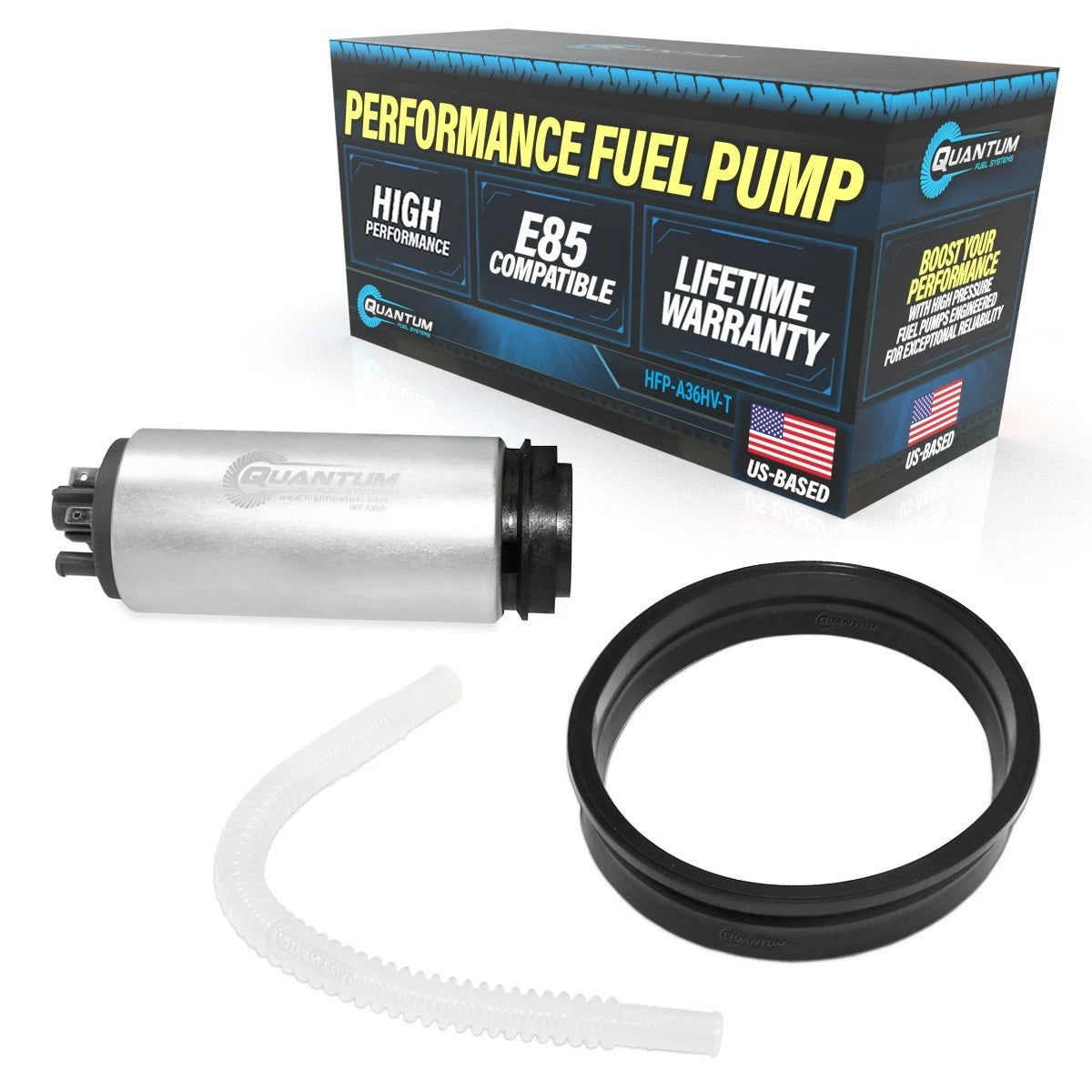 265LPH Fuel Pump + Tank Seal for Audi S3 TT VW Golf (Fits 9-655-1025)