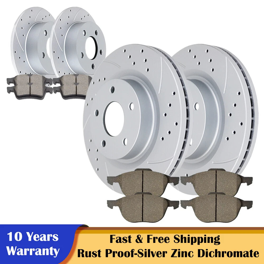 Brake Pads and Rotors Kit for Ford Focus (2012–2018)