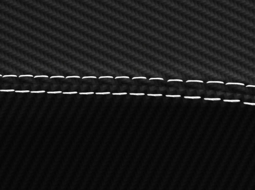 Console Lid Cover for Toyota Supra MK3 (1986–1992) Carbon Fiber White Stitch