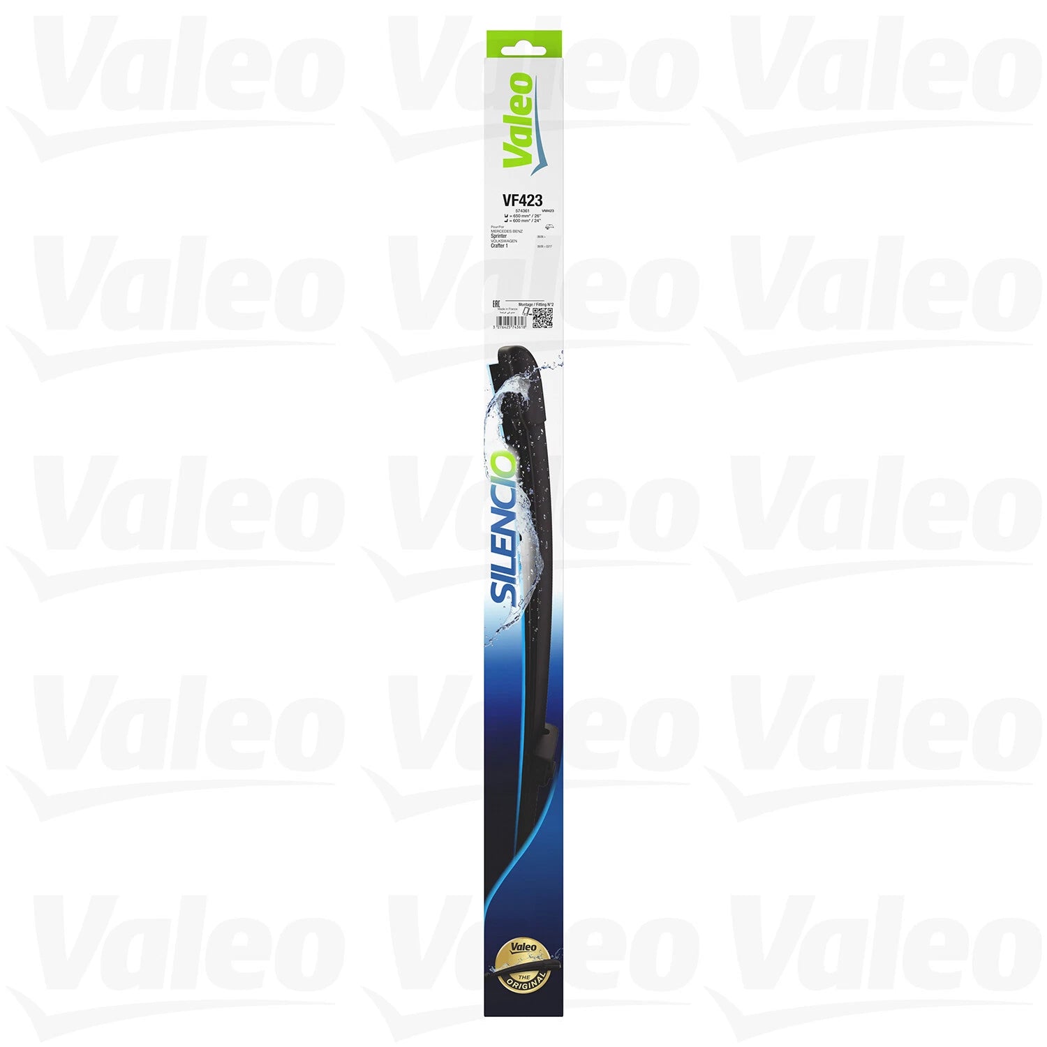 Set of 2 Valeo Front Windshield Wiper Blades for Mercedes-Benz Sprinter 3500 2500 (2010–2023)
