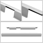 Set of 2 Primered Grey Slip On Rocker Panels for Ford F-150 (2009–2014)