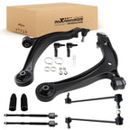 10x Front Lower Control Arms Sway Bars Tie Rod Ends for Honda Odyssey (2011–2017)