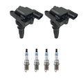 Set of 4 Hitachi Ignition Coils & Bosch Double Iridium Spark Plugs for Optima (2011–2015)