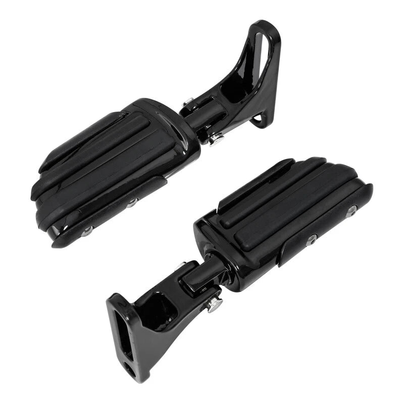 Black Rear Passenger Footpeg Pegs for Harley Road Glide (1993–2025)