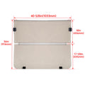 Folding Tinted Windshield for Yamaha Golf Cart G14 G16 G19 (1995–2003)