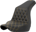 SADDLEMEN Step-Up Seat for FXLR/FLSB (2018–2024) - Front Lattice Stitch, Gold Stitch
