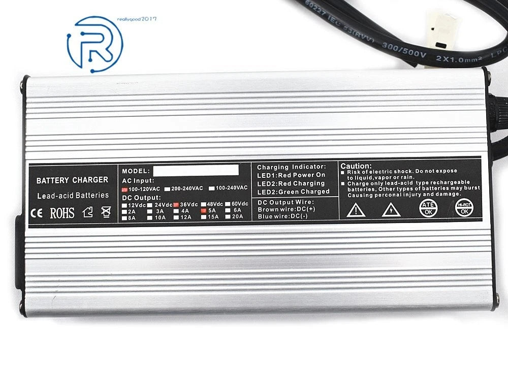 36V 5A Battery Charger for Club Car, Ezgo TXT, Yamaha Golf Cart