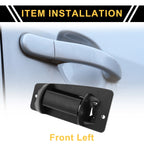 Front Left Exterior Door Handle for Chevrolet Silverado 2500 (1999–2004) Black