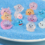 Set of 50 Mini Resin Luminous Sea Creature Figurines