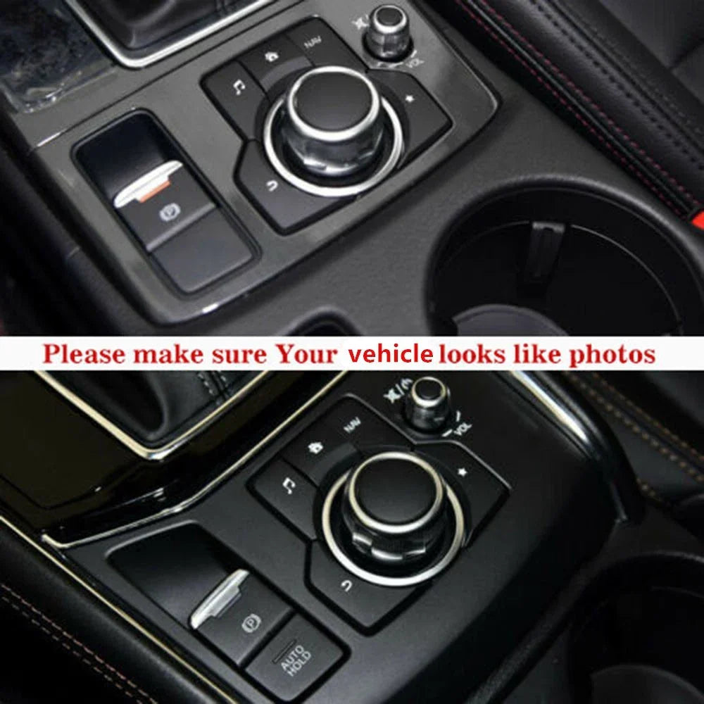 Cap Button Cover Trims Decor - Aluminum Alloy for Mazda 3, Mazda 6, CX-5