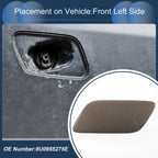 Front Left Washer Nozzle Cover Cap for Audi Q3 (2016–2017) 1Pcs Brown