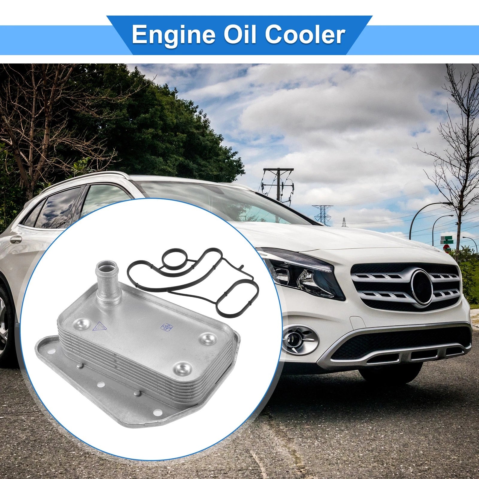 Engine Oil Cooler with Seals for Dodge Sprinter 3500 (2007–2018) No. 6461880301