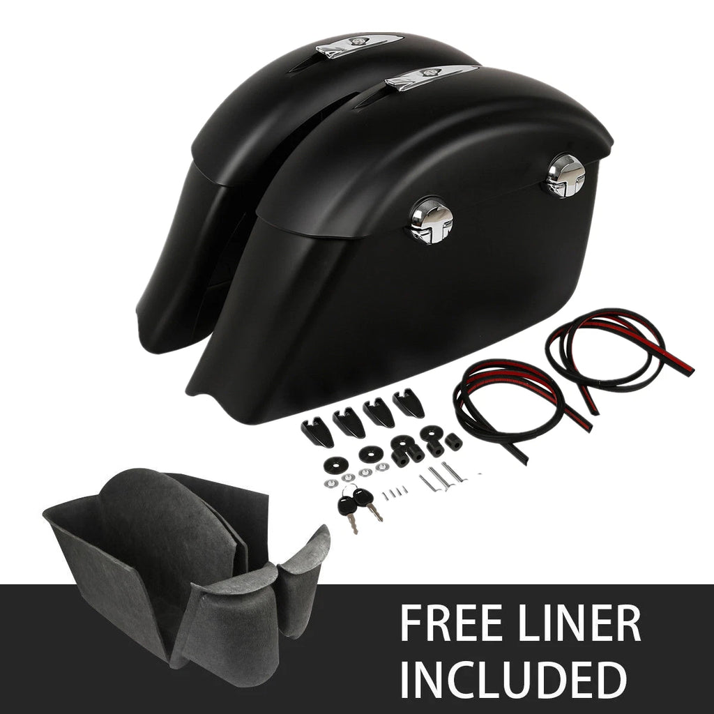 Saddlebag Electronic Latch Protector Rails for Indian Chieftain (2014–2018)