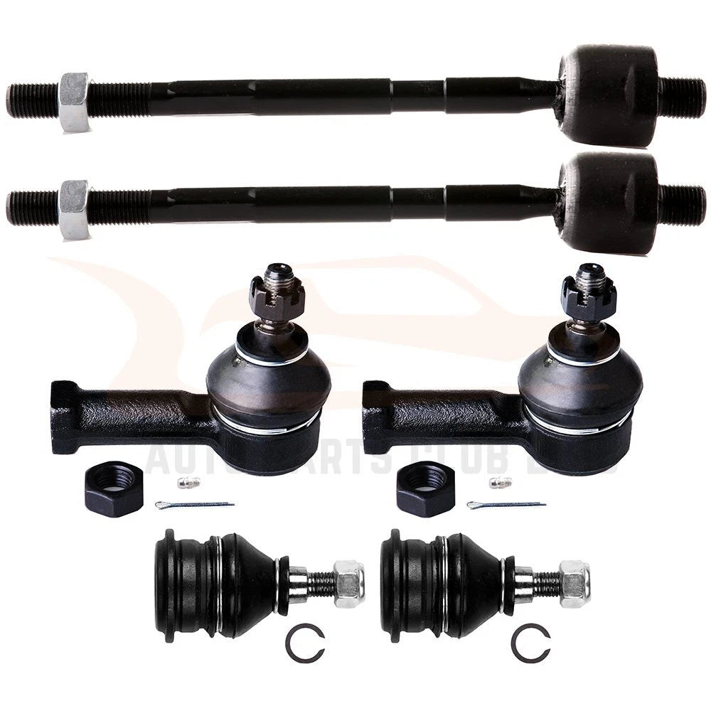 Set of 6 Tie Rods and Ball Joints for Mitsubishi Galant (1994–1999)