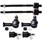 Set of 6 Tie Rods and Ball Joints for Mitsubishi Galant (1994–1999)