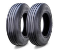 Set of 2 Heavy Duty 9.5L-15 Rib Implement Tires I-1 Pattern - 16009