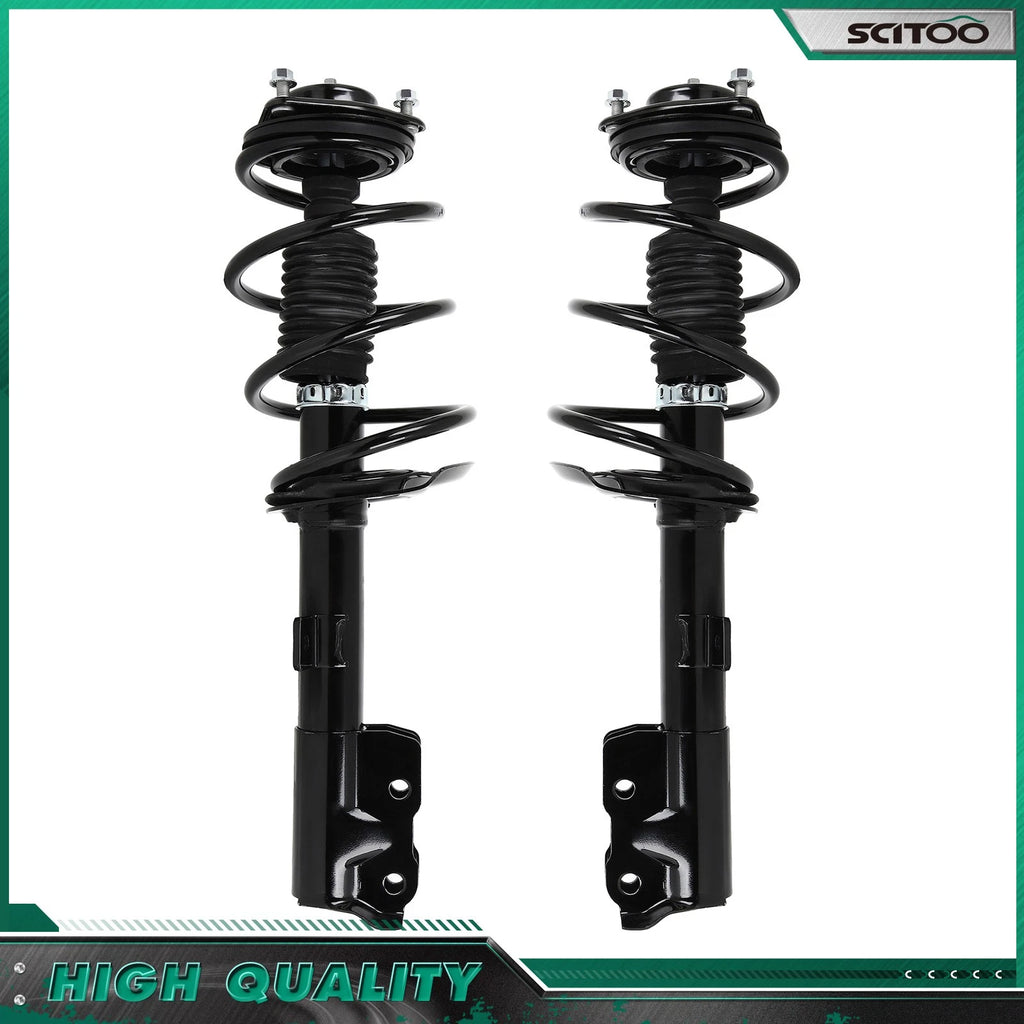 Pair Front Complete Strut Coil Spring Mount for Jeep Compass Patriot (2007–2017)