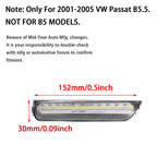Clear Lens Amber LED Side Marker Lights for VW Passat B5.5 (2001–2005)