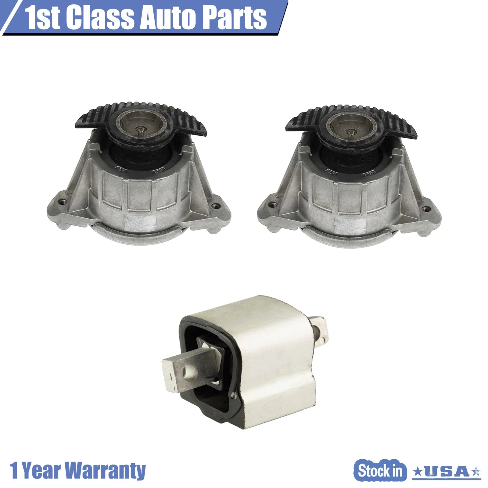 Engine & Trans Mount Set for Benz W204 W212 C E Class (2008–2017) 2122400418
