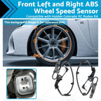 Front ABS Wheel Speed Sensor for Holden Colorado RC (2008–2012) LH+RH