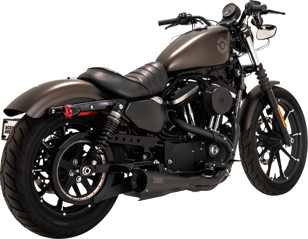 2-into-1 Upsweep Black Exhaust for Harley Sportster (2014–2022)