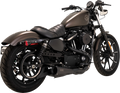 2-into-1 Upsweep Black Exhaust for Harley Sportster (2014–2022)