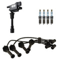 Ignition Coil & 4 Iridium Spark Plugs Wire Set for Mazda Tribute (2001–2008)