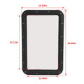 Black RV Entry Door Window for RV Camper (Cargo Truck Trailer)