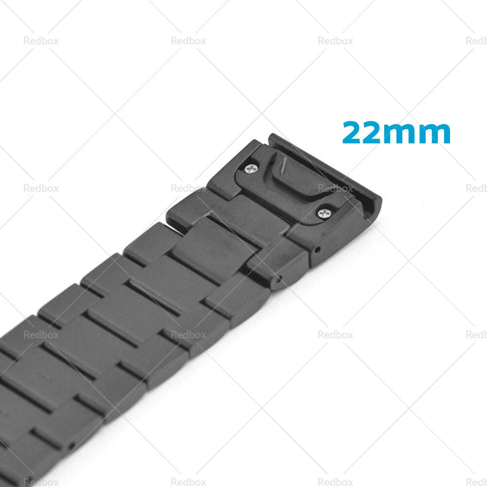 Stainless Steel Quick Fit Watch Band for Garmin Fenix 5 6 (22mm)