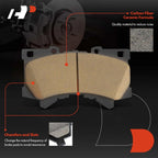 Ceramic Front Brake Pads w/ Hardware for Toyota Tundra Sequoia Lexus