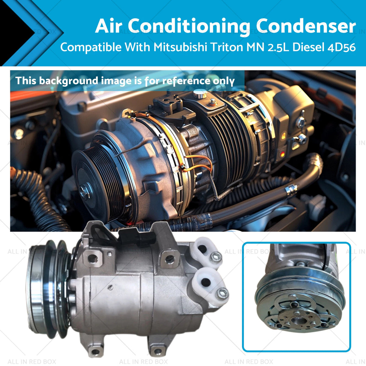 Air Conditioning Compressor for Mitsubishi Triton MN (2009–2015) 4D56