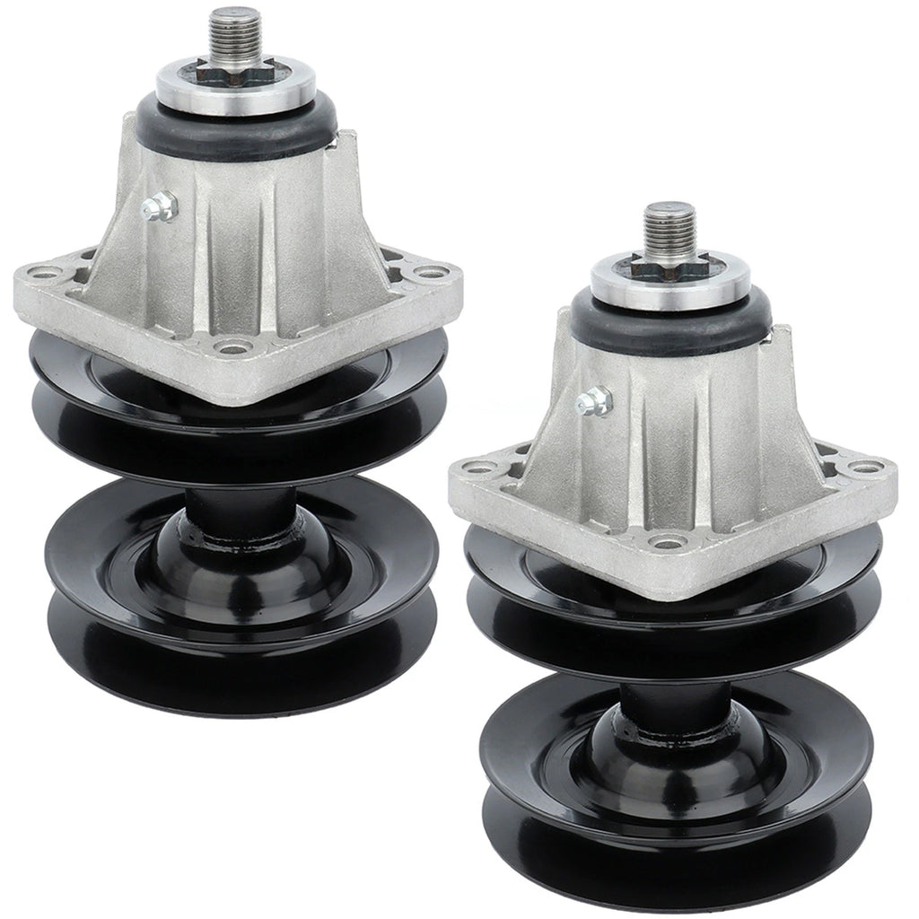 2 Spindle Double Pulley for MTD Troy Bilt 46" Deck 618-0593 618-0595 915-0595