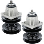 2 Spindle Double Pulley for MTD Troy Bilt 46" Deck 618-0593 618-0595 915-0595