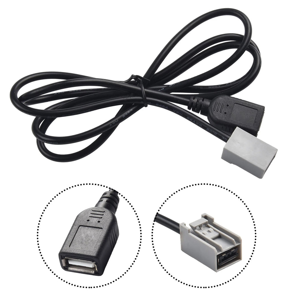 AUX USB Female Cable Adapter for Honda Civic/Fit (2008)