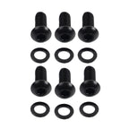 6x Stainless Derby Cover Screw Bolt w/ Washer for Harley Touring Sportster (2004–2023)
