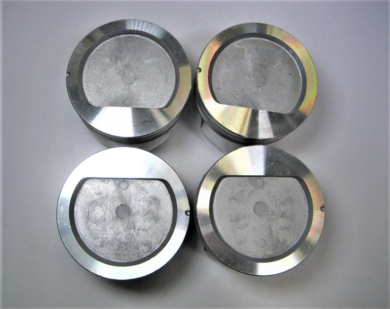 Set of 4 Sealed Power 650P20 .020" Pistons for Chevrolet Marine Sterndrives (N/A)
