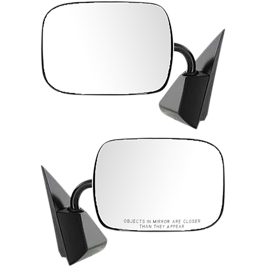 Set of 2 Manual Chrome Mirrors for Chevrolet K1500 K2500 (1988–1998)