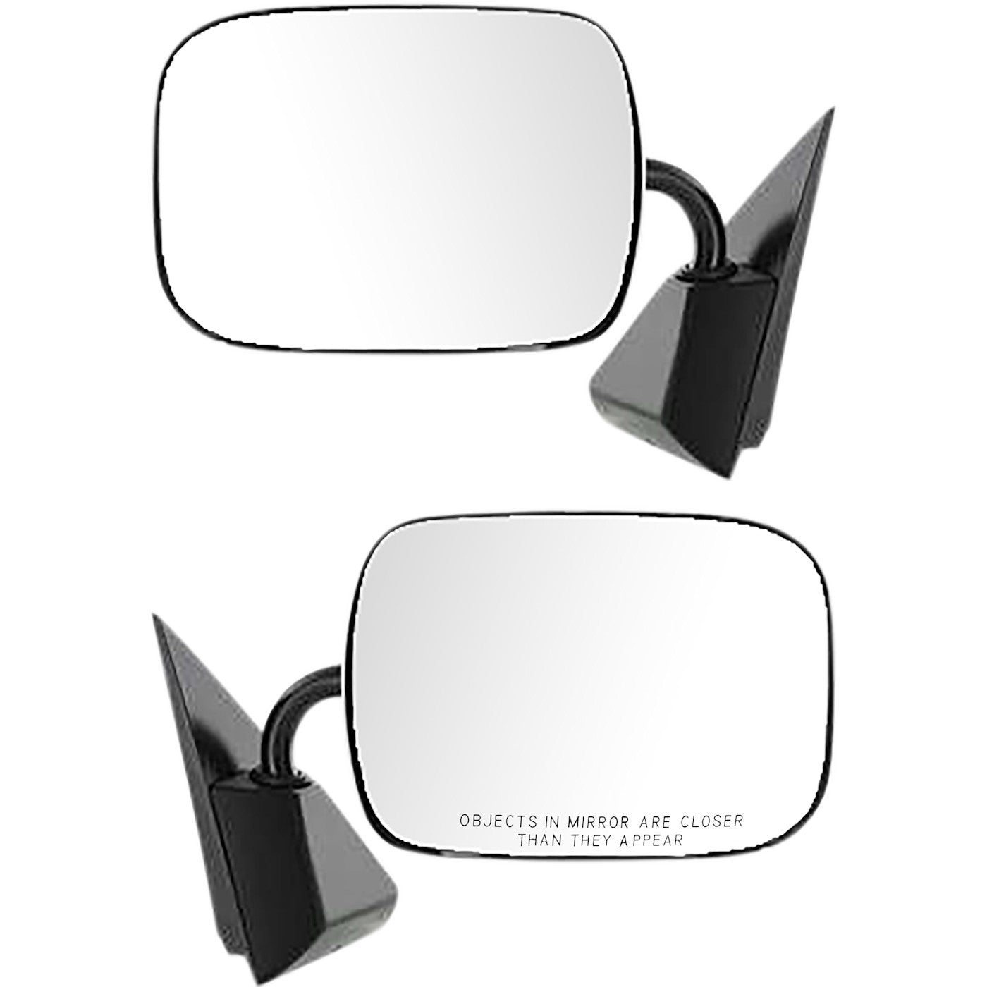 Set of 2 Manual Chrome Mirrors for Chevrolet K1500 K2500 (1988–1998)