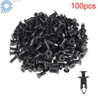Set of 100 Plastic Rivets for Auto Fender Bumper Clips