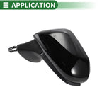 Left Side Door Mirror for Toyota Camry (Manual Folding, Gloss Black)