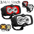 LED Pod Work Lights for Jeep Truck (3"/4"/4.5")