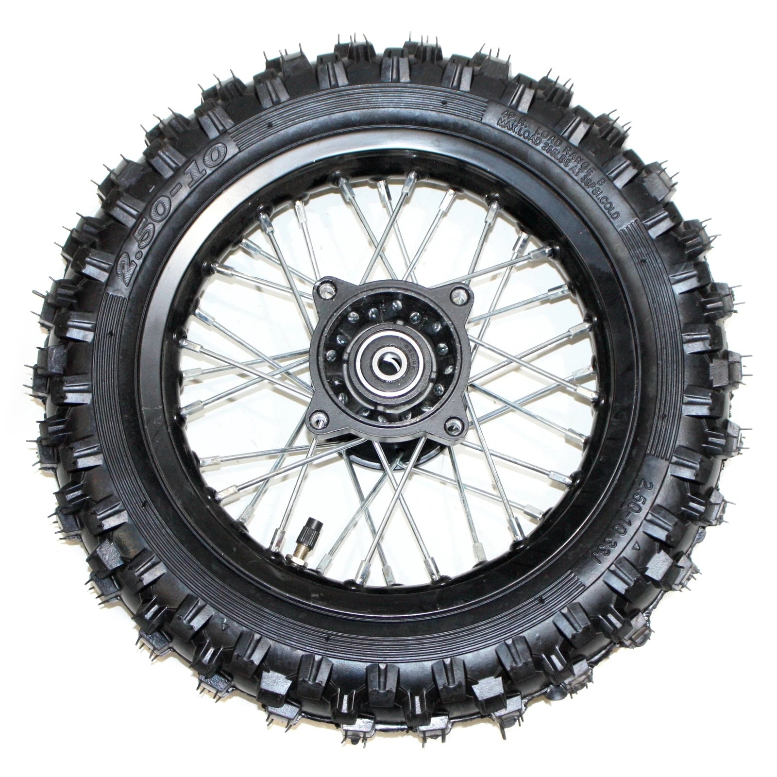 2.50-10 Front Wheel Rim + Knobby Tire for PIT PRO Dirt Bike