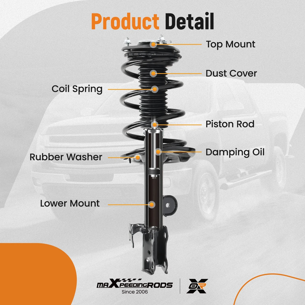 8X Front Struts & Control Arm Suspension Kit for Toyota RAV4 (2013–2018)