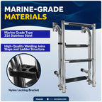 4 Step Folding Boat Ladder for Swim Boarding