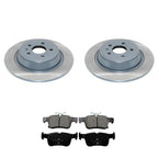 Set of 4 DuraGo Rear Rotors & Akebono ProACT Ceramic Pads for MKZ, Escape