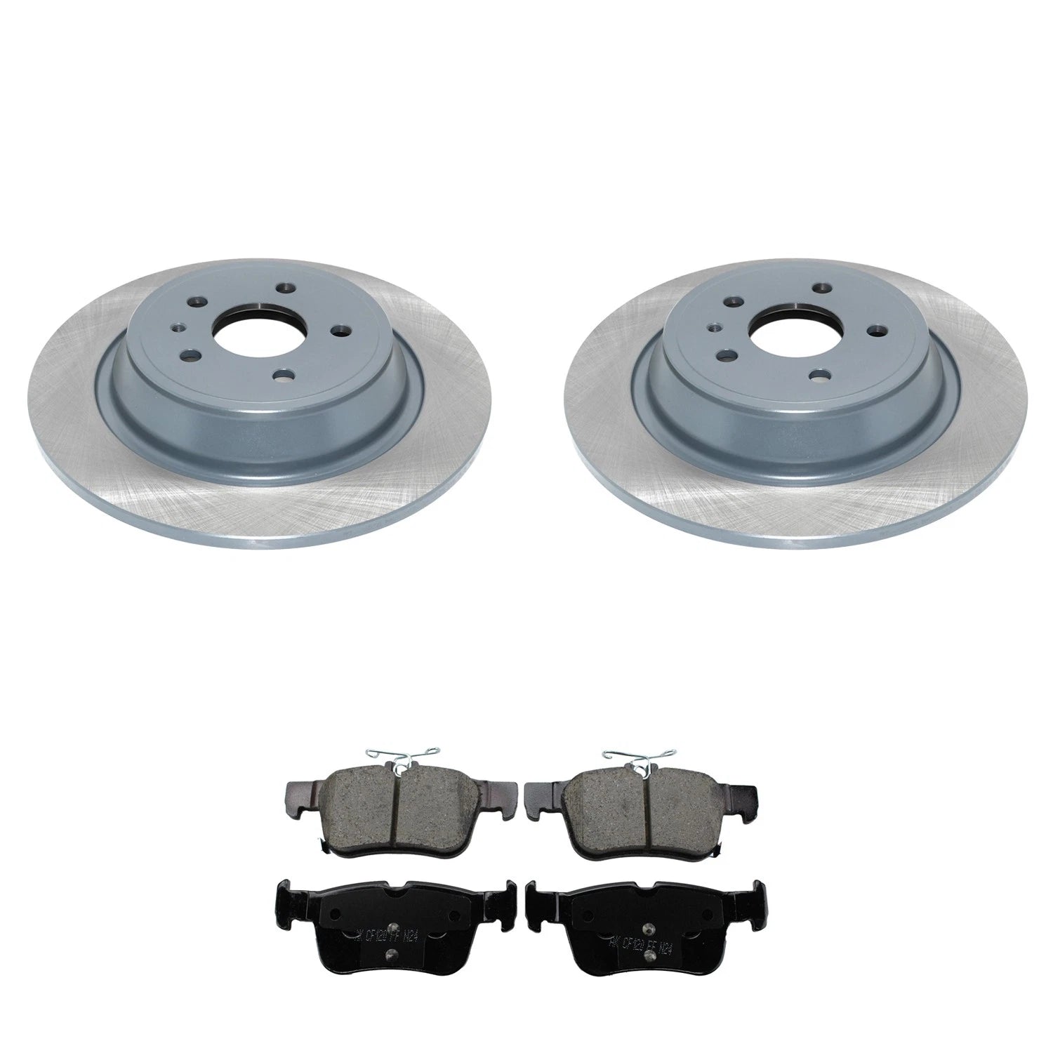 Set of 4 DuraGo Rear Rotors & Akebono ProACT Ceramic Pads for MKZ, Escape